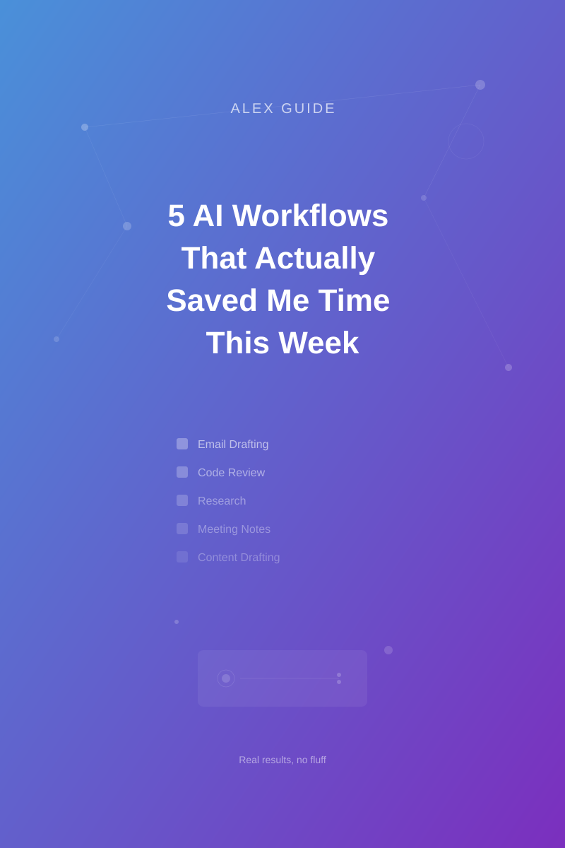 5 AI Workflows That Actually Saved Me Time This Week